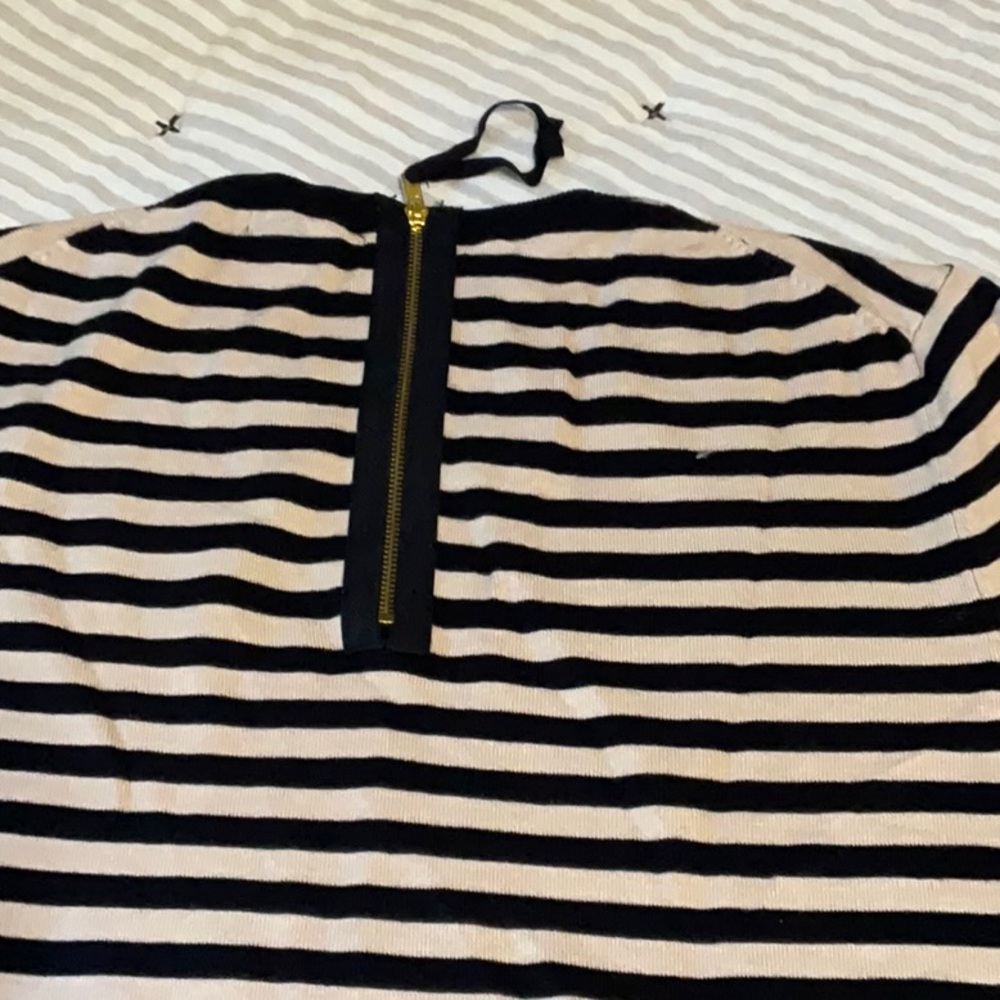 Premise Striped Short Sleeve Sweater Large - Picture 5 of 6